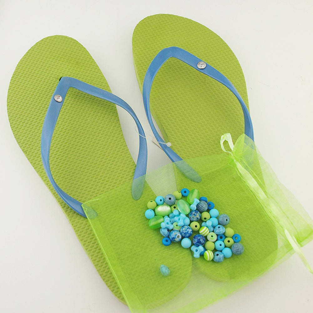 Teenslippers: Green DIY
