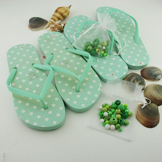 Teenslippers: Minty Stip DIY