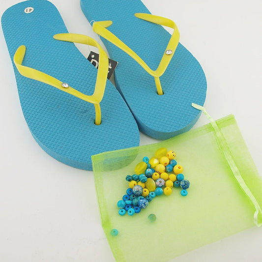 Teenslippers: Turquoise DIY - HanneHaves