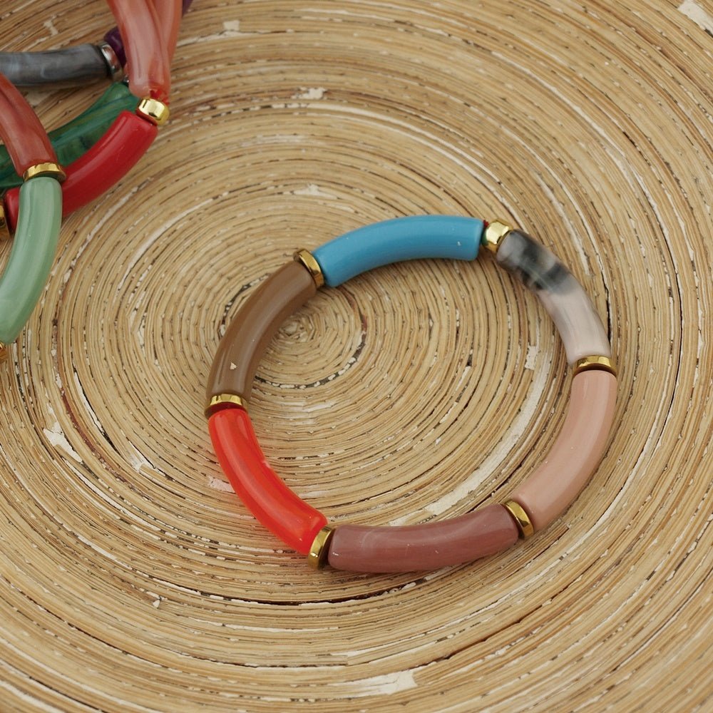 Armband Tube Herfst kleuren - HanneHaves