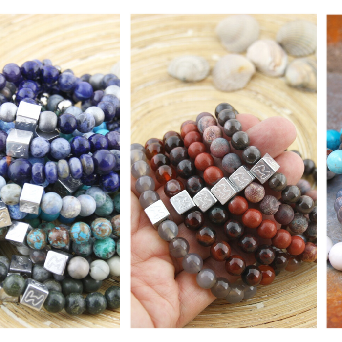 Natuursteen armbanden, Momentos collectie