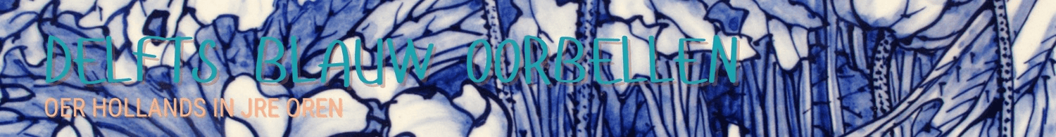 Delfts blauwe oorbellen - HanneHaves