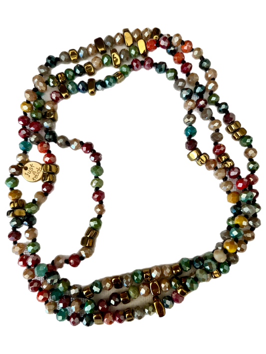 Lange ketting herfstkleuren