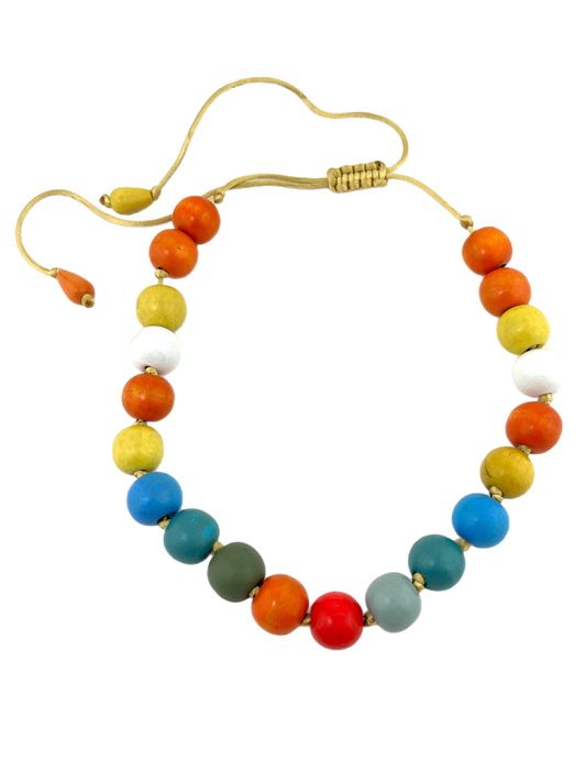 Ketting Big Beads multi color 20 mm