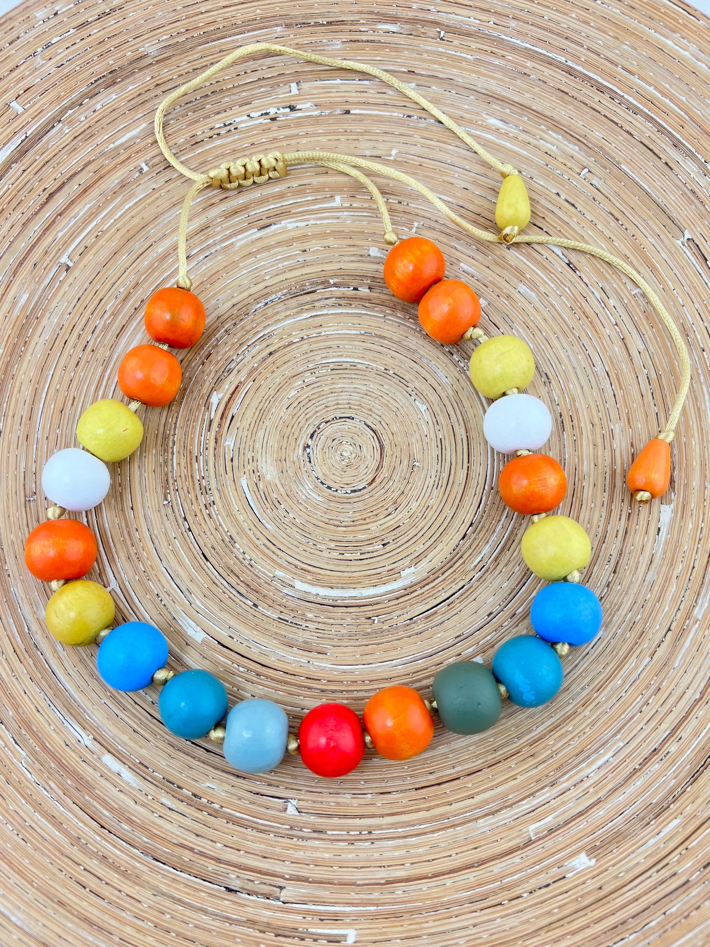 Ketting Big Beads multi color 20 mm