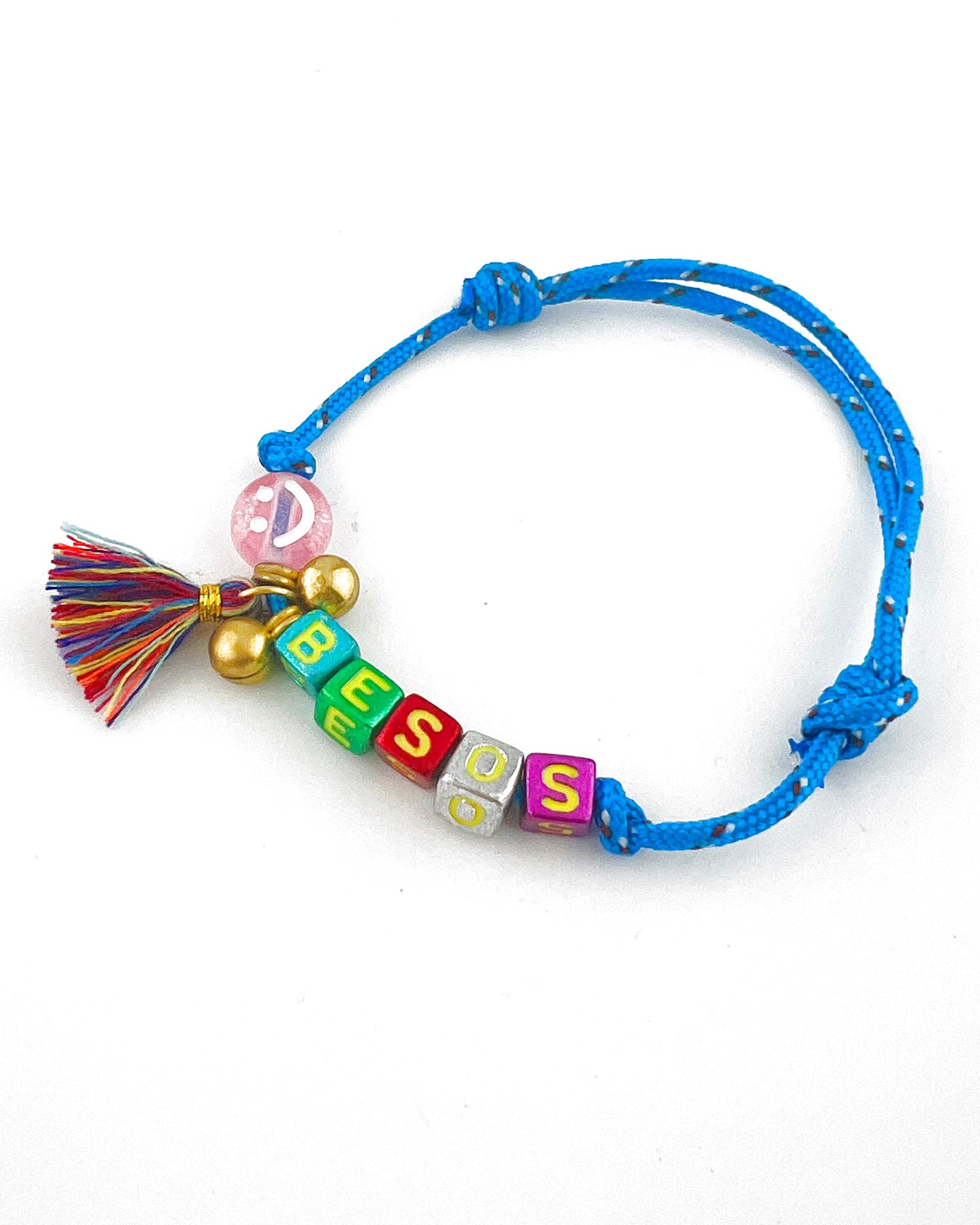 Armband Smiley Letters(Kies uit meerdere kleuren koord)