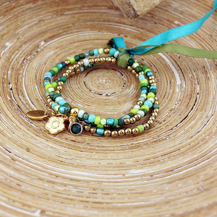 Armbandenset Fantasy Floral Green