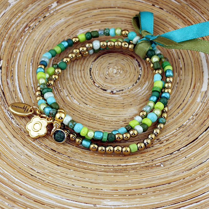 Armbandenset Fantasy Floral Green