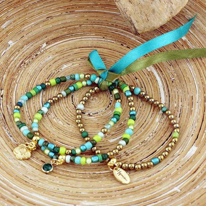 Armbandenset Fantasy Floral Green