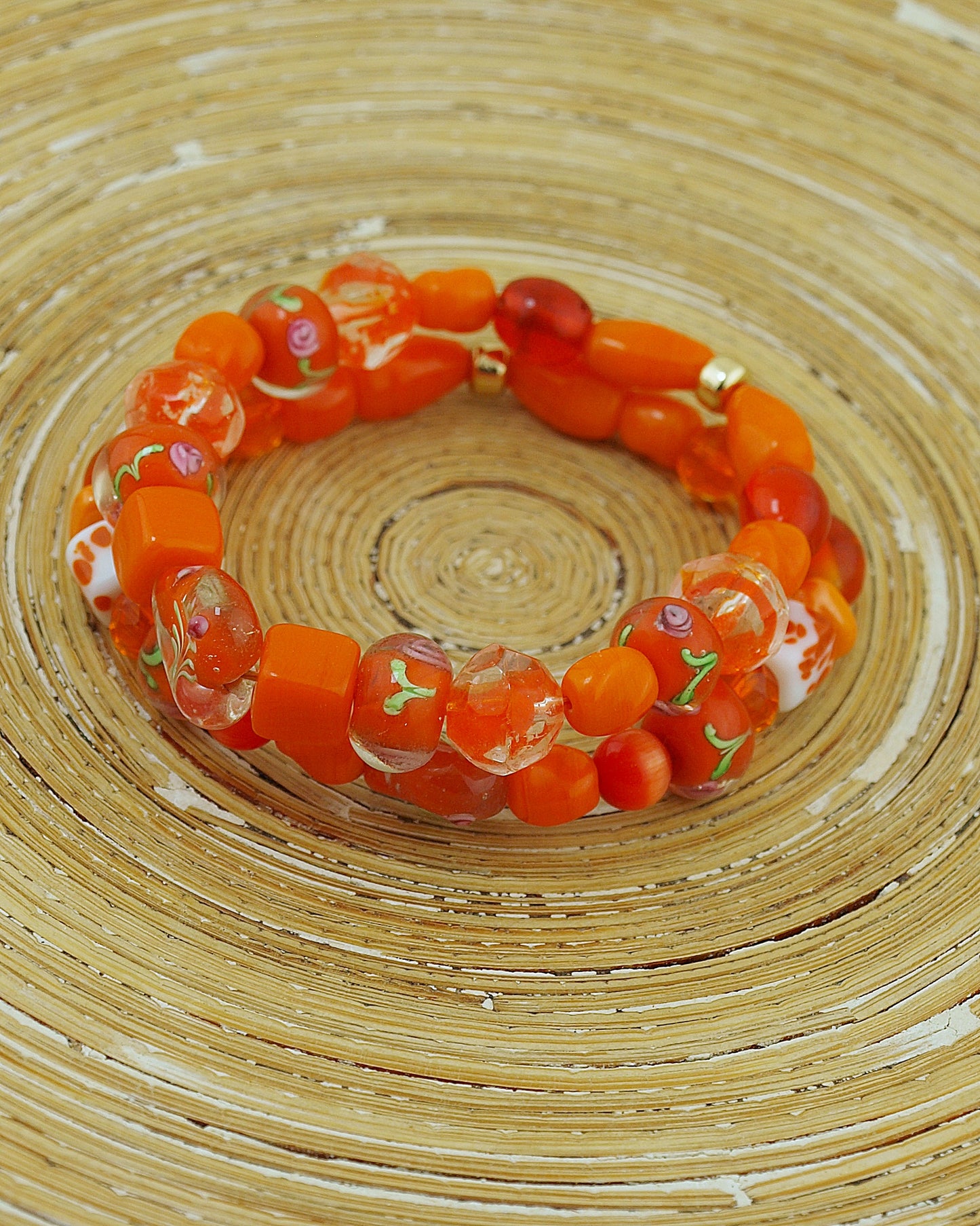 Armbandenset Bohemien Oranje