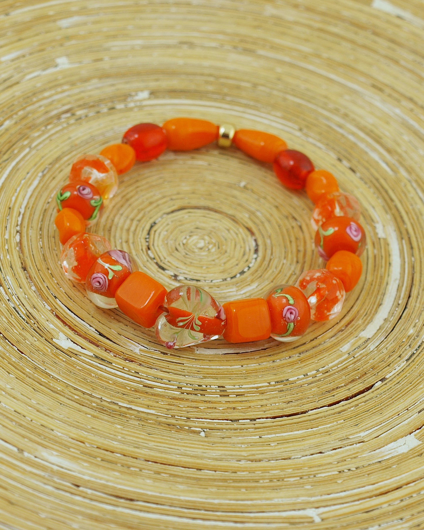 Armbandenset Bohemien Oranje