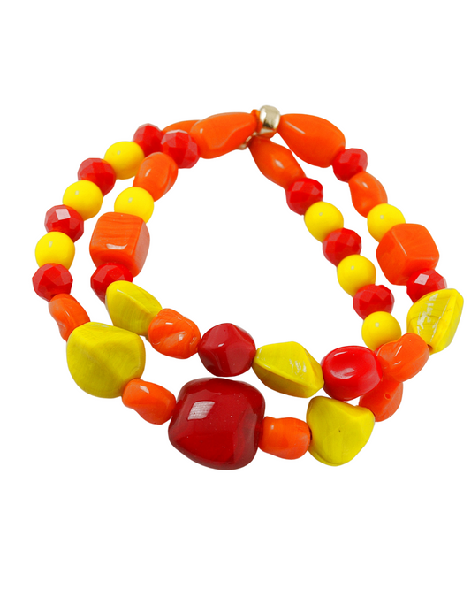 Armbandenset Bohemien Geel