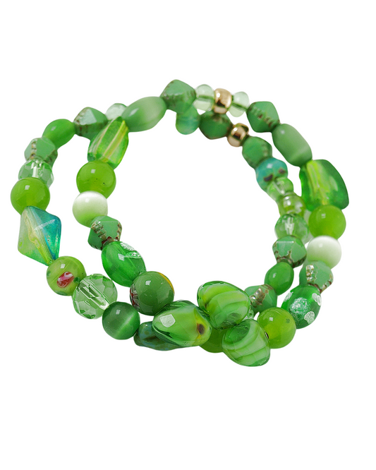 Armbandenset Bohemien Groen