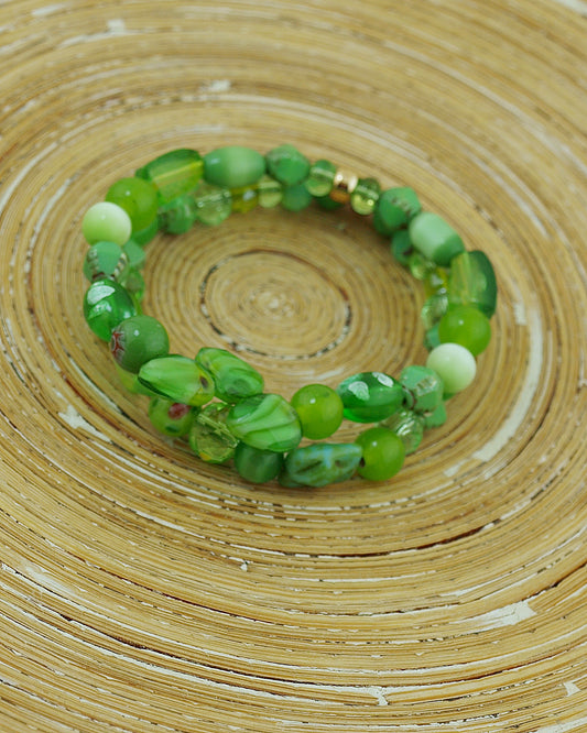 Armbandenset Bohemien Groen