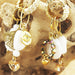 Oorbellen creolen Florales Blanco