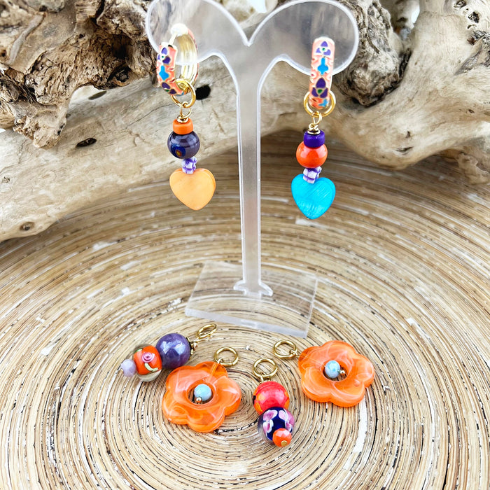 Oorbellen creolen Florales Mixta