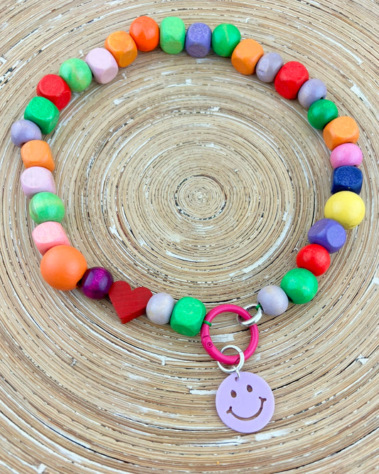 Ketting Big Beads multi color 12 mm