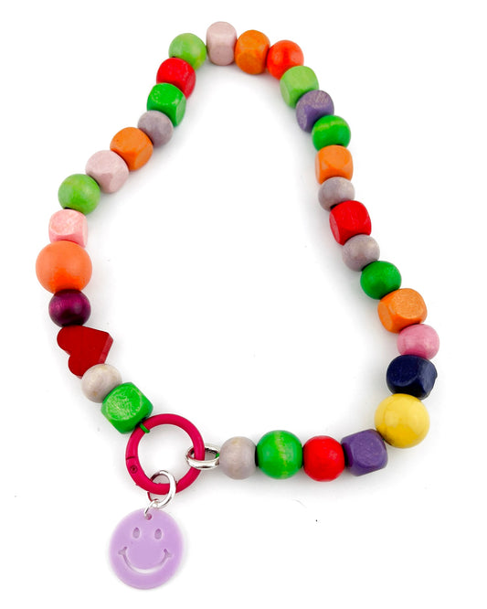 Ketting Big Beads multi color 12 mm
