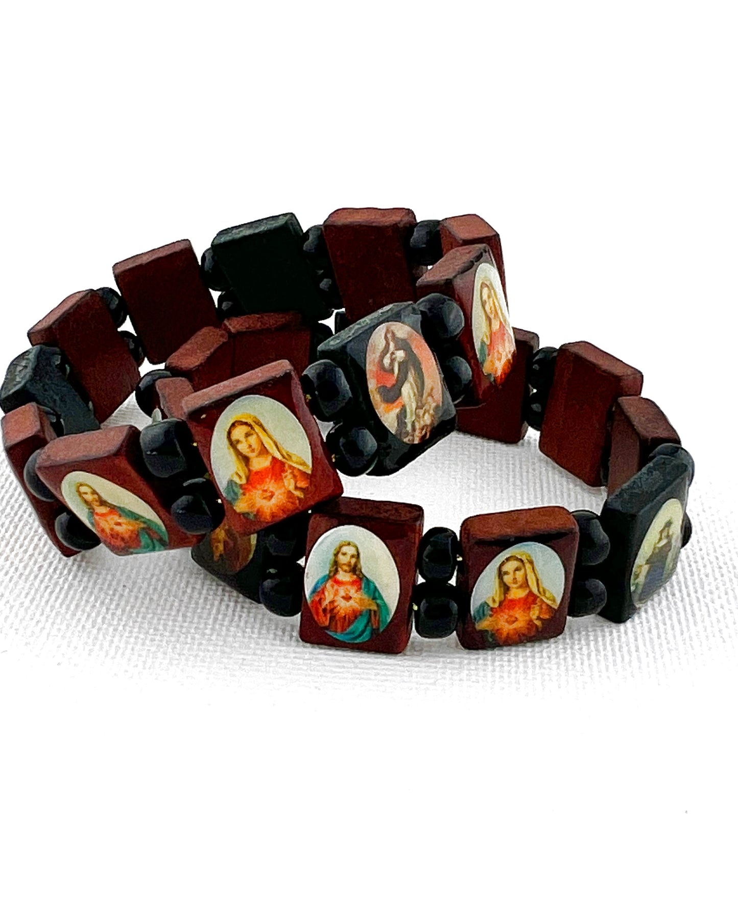 Armband heiligen bruin zwart
