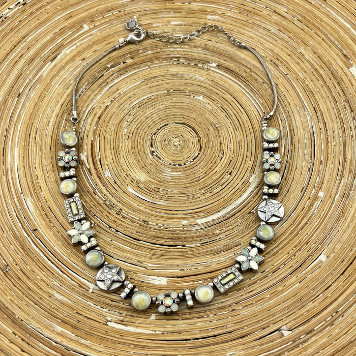 Set ketting en armband geel