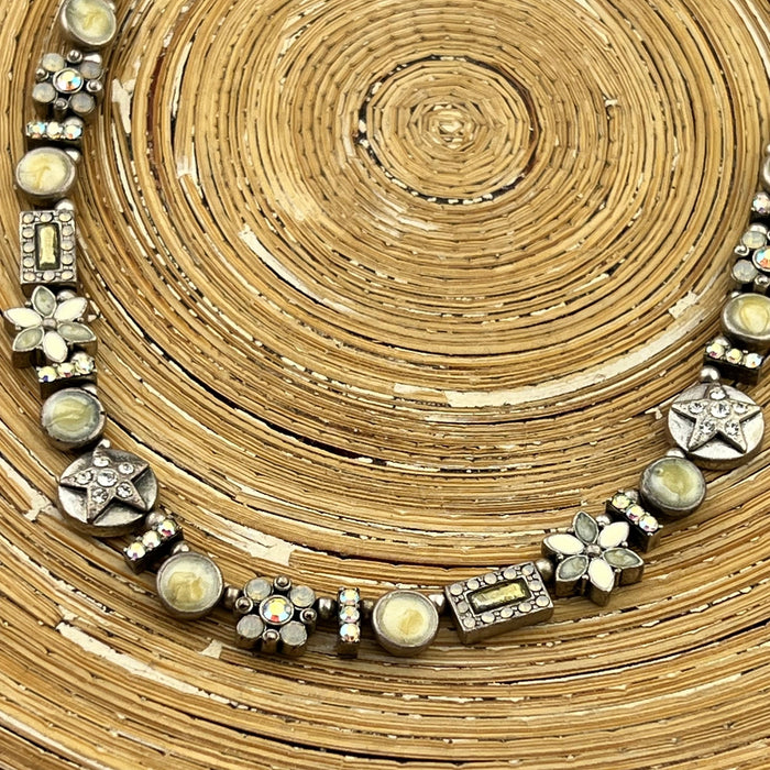 Set ketting en armband geel