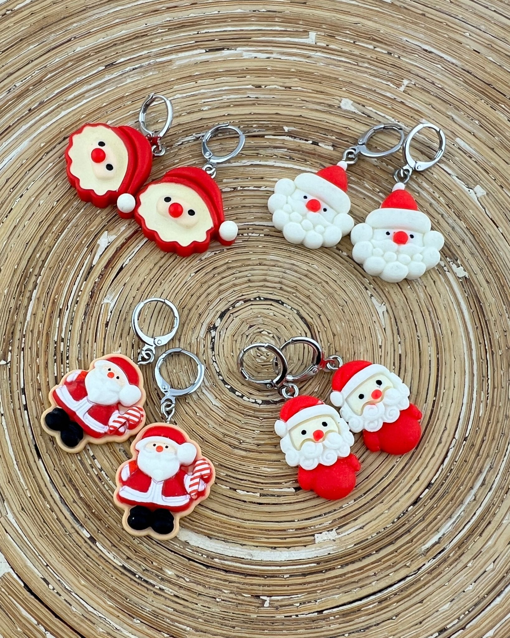 Oorbelletjes kerstman - HanneHaves