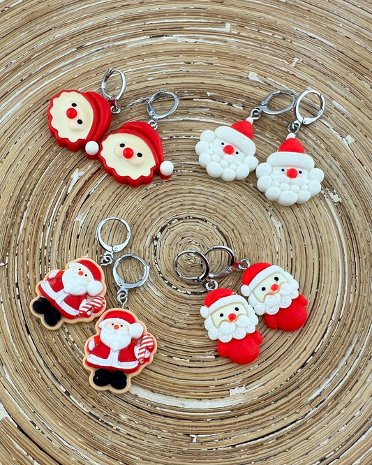 Oorbelletjes kerstman - HanneHaves