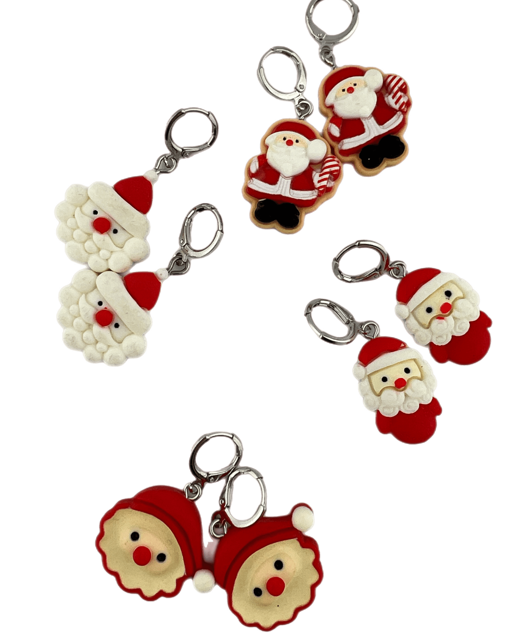 Oorbelletjes kerstman - HanneHaves