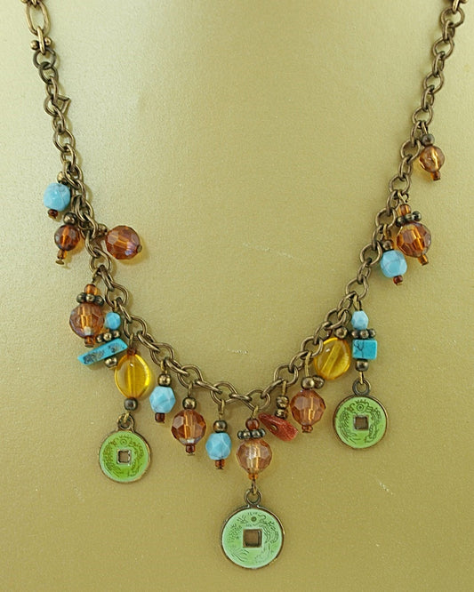 Ketting Bronze Chinees lang
