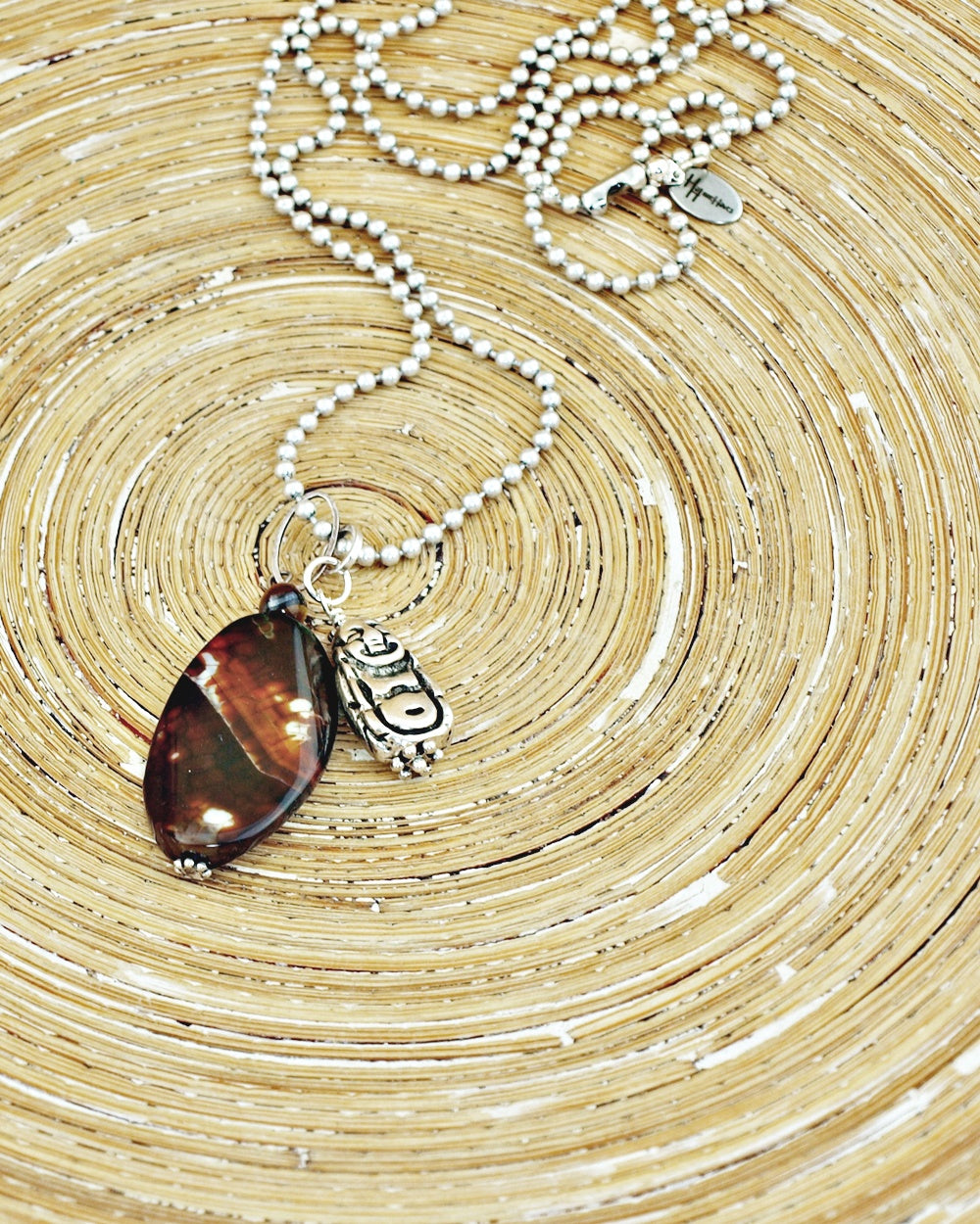 Lange ketting Brown Buddha