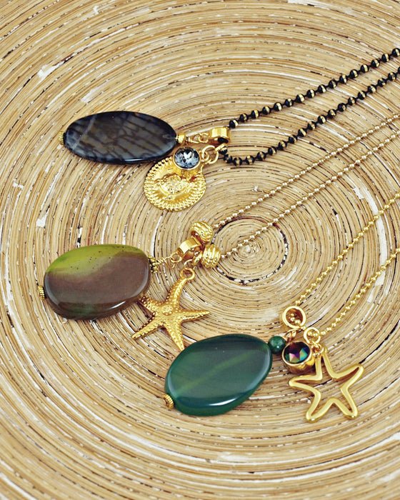 Lange ketting Kobalto Oro