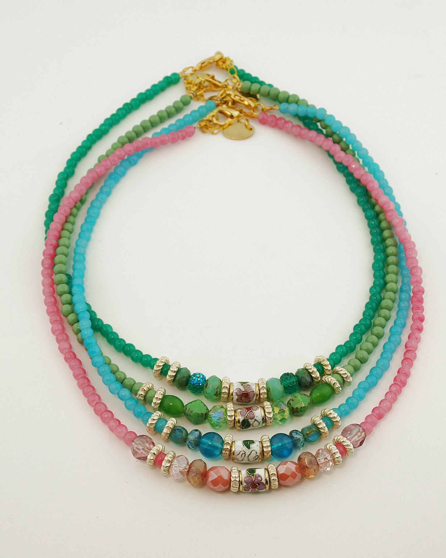 Korte ketting Boho Style Bloem