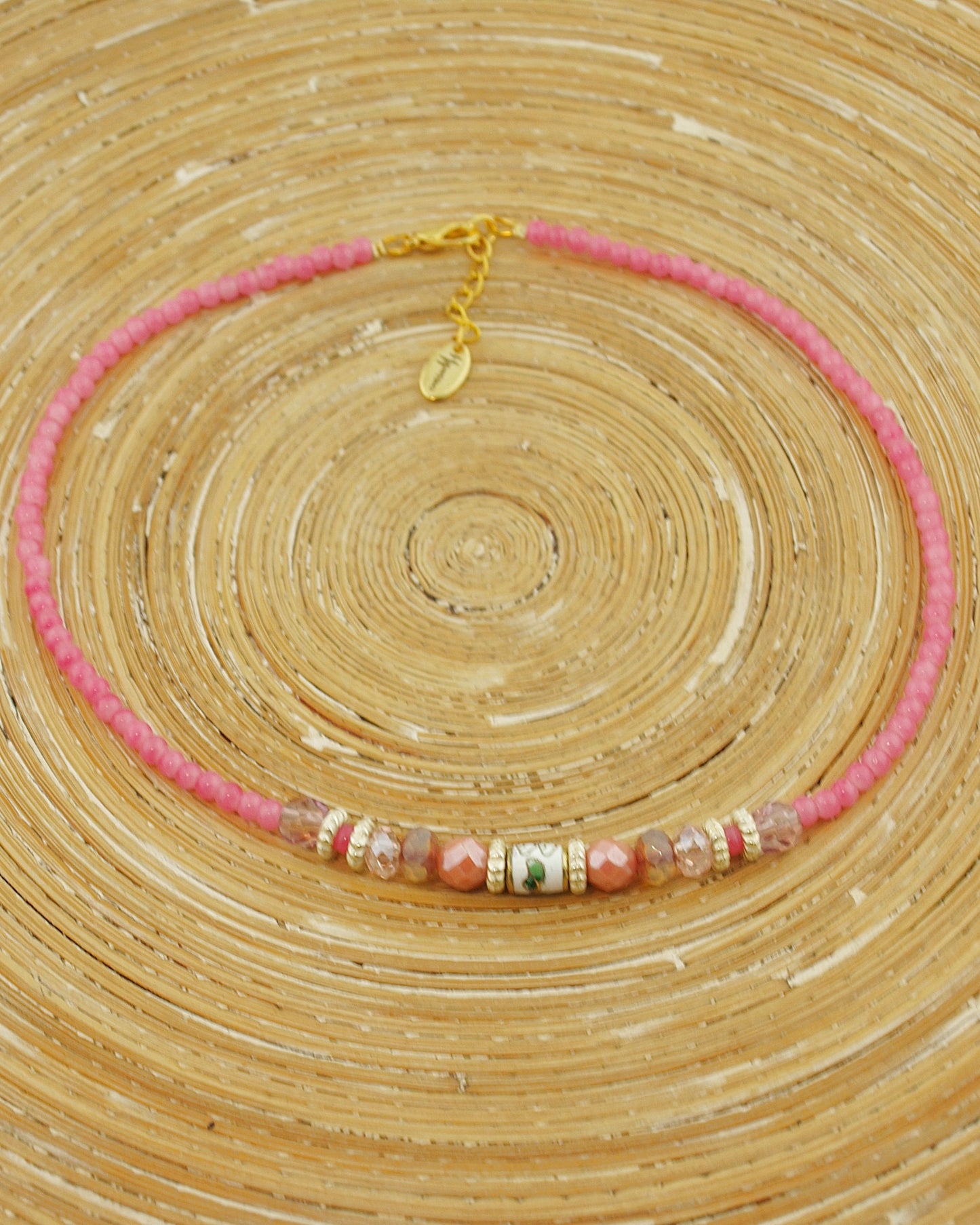 Korte ketting Boho Style Bloem