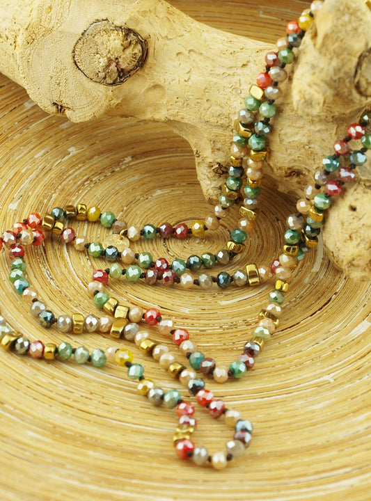Lange ketting herfstkleuren