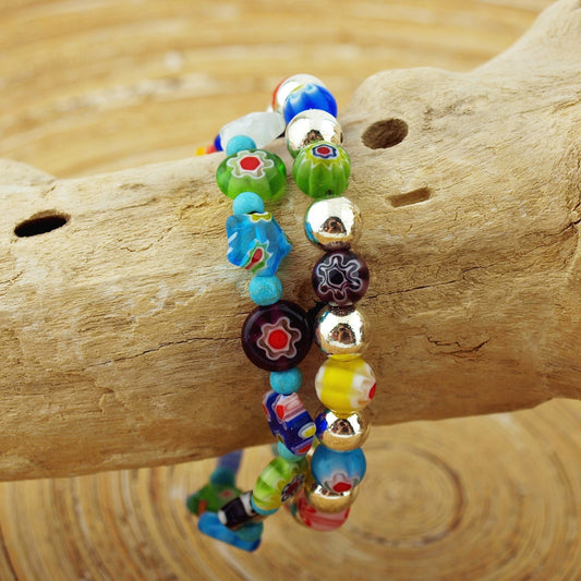 Armband Millefiori Grandes Mix