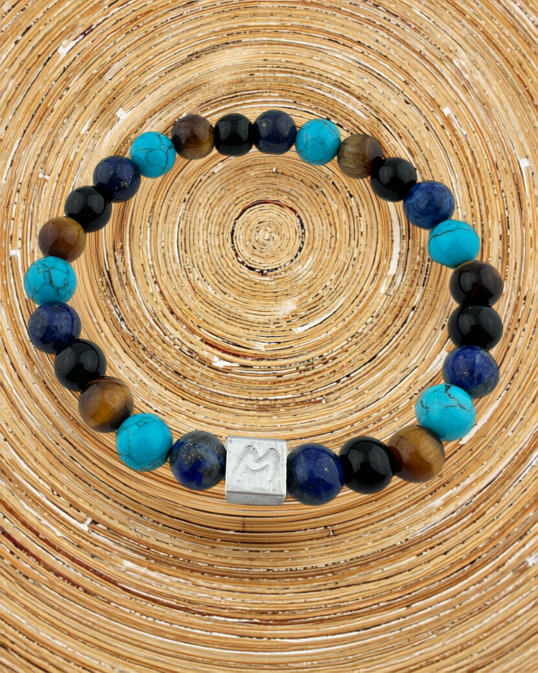 Natuursteen armband Hugo (8MM)