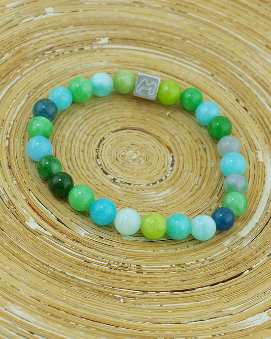 Natuursteen armband Jade groen (8 MM)