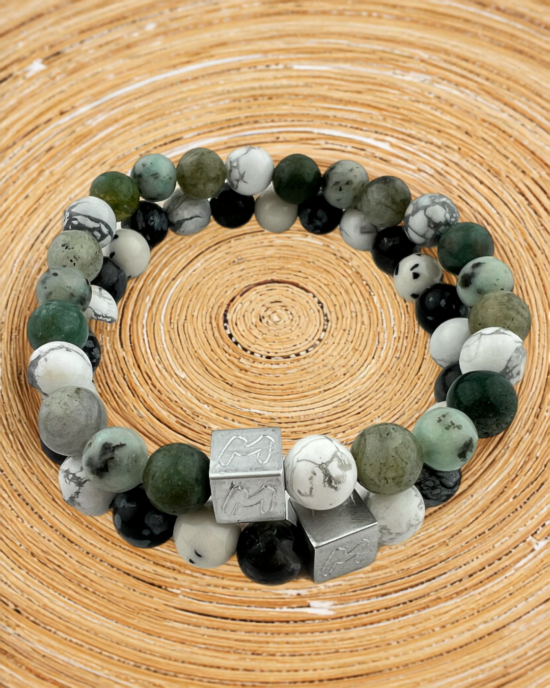 Set natuursteen armbanden Efrain