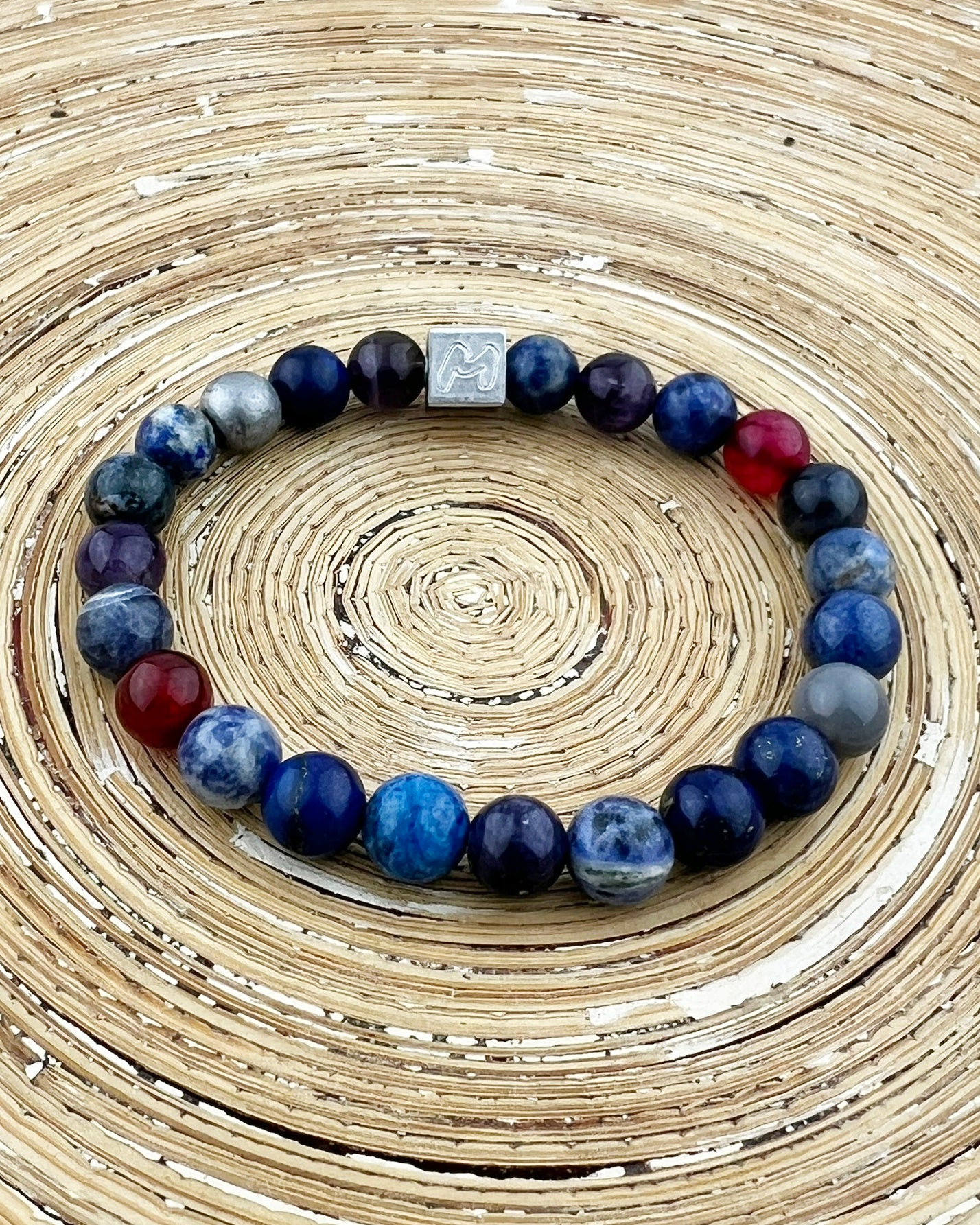 Natuursteen mix armband Orvin Momentos armbanden