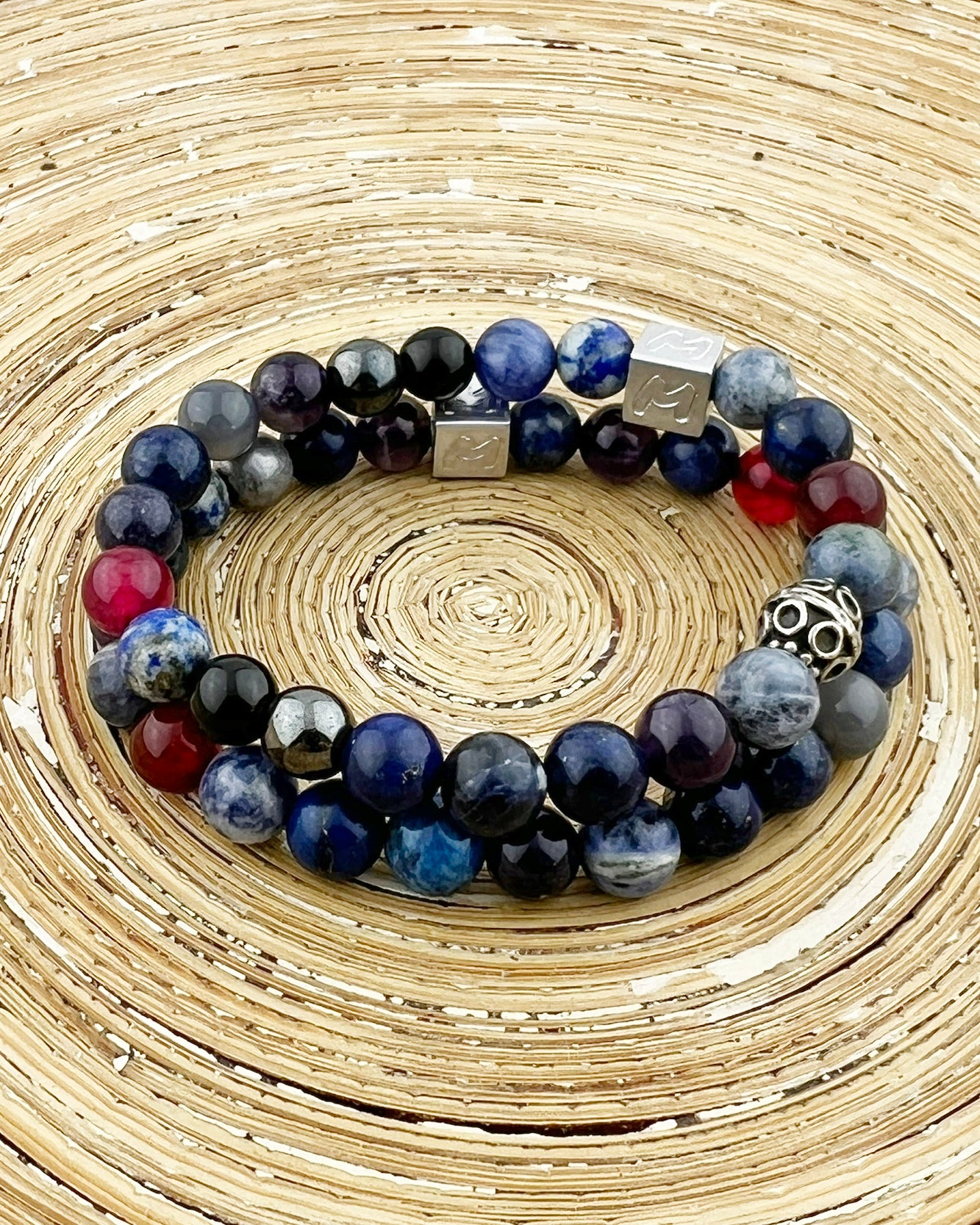 Natuursteen mix armband Orvin en Orlin Momentos armbanden