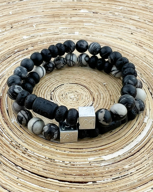 Set natuursteen armbanden Chiaro