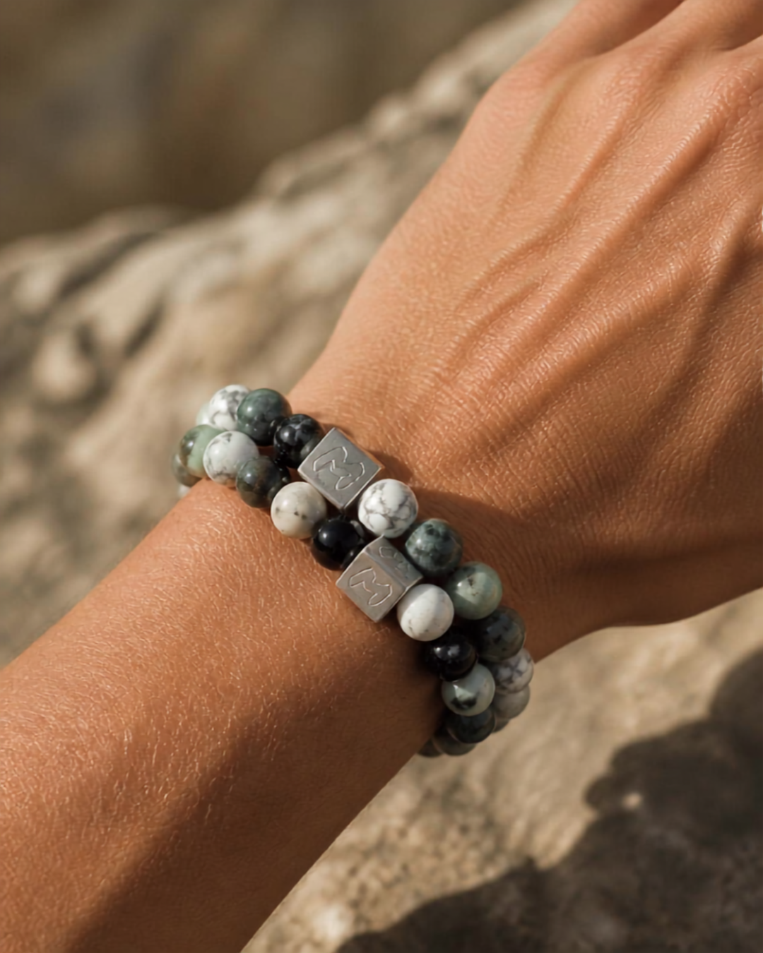Natuursteen armband Efrem (8MM)
