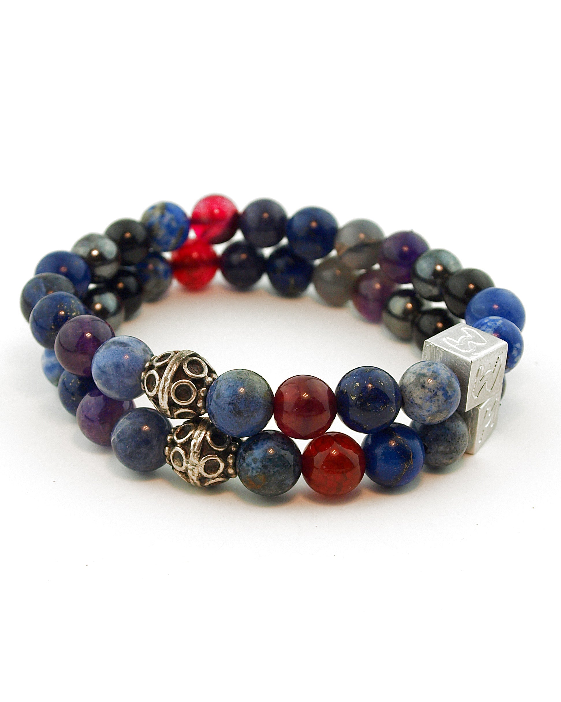 Natuursteen armband Orlin Blauw (8MM)