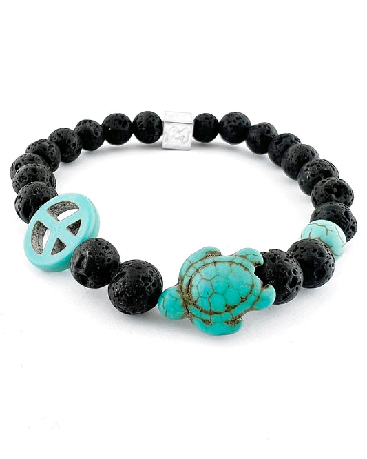 Natuursteenarmband Lava Energie