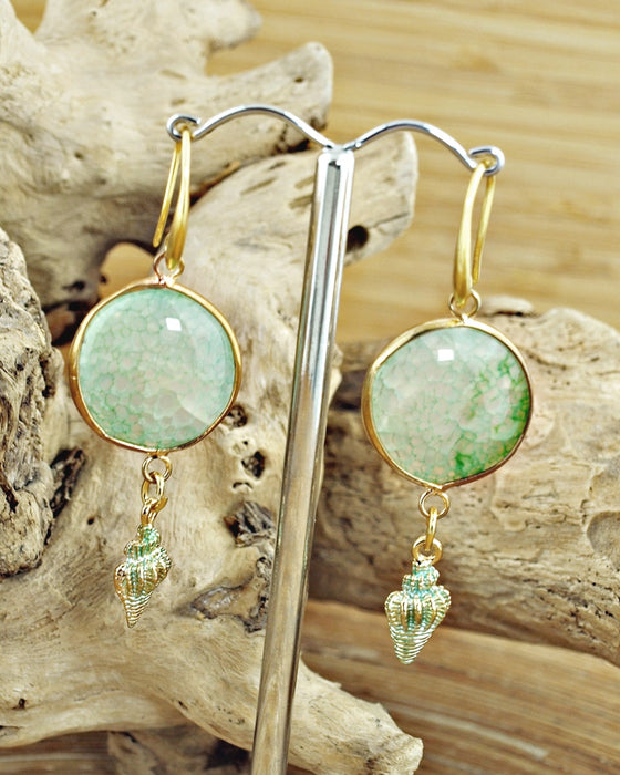 Oorbellen Minty Shells