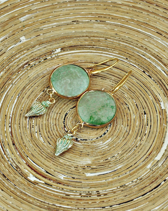Oorbellen Minty Shells