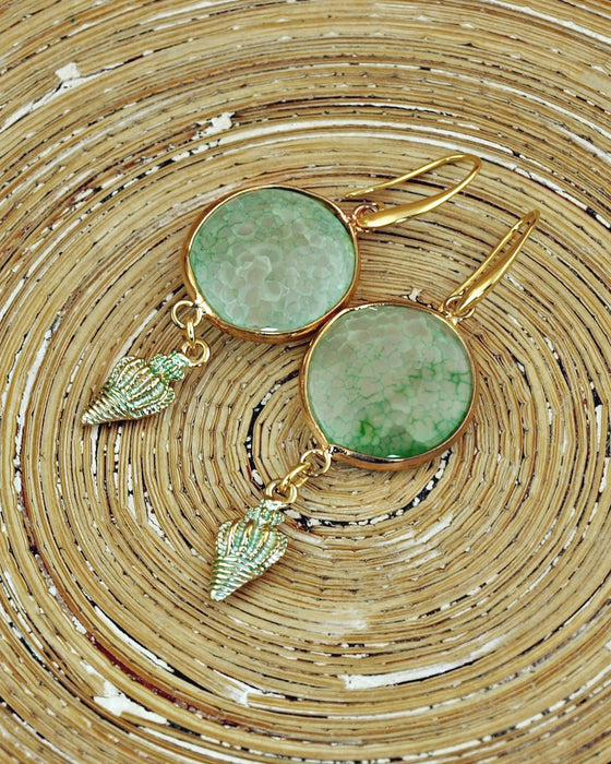 Oorbellen Minty Shells