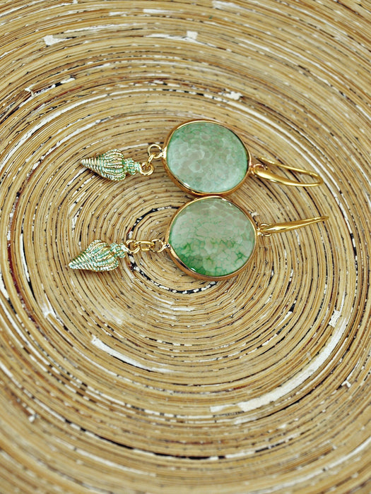 Oorbellen Minty Shells