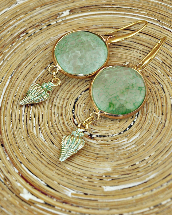 Oorbellen Minty Shells