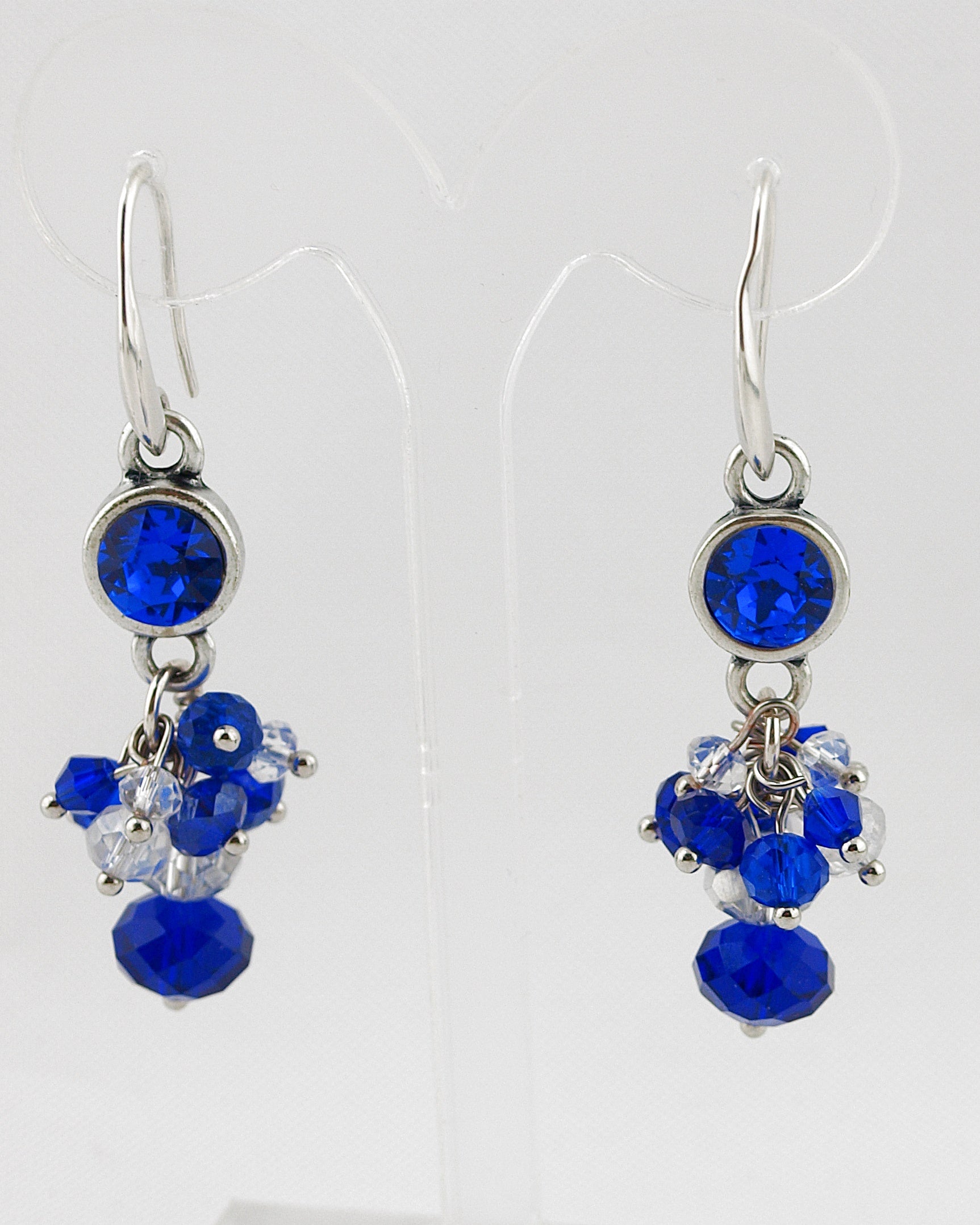 Oorbellen Swarovski Blauw Bundel zilver